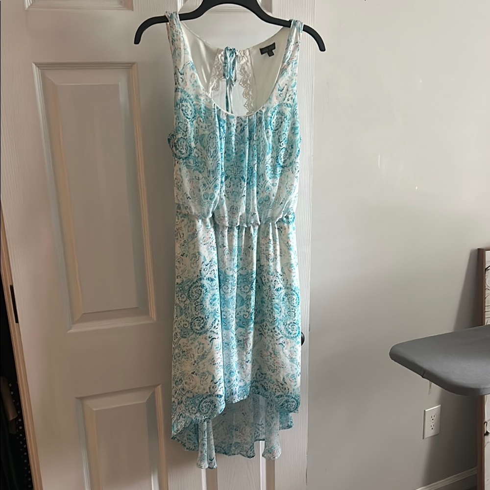 Lily Rose Floral Blue and White Dress